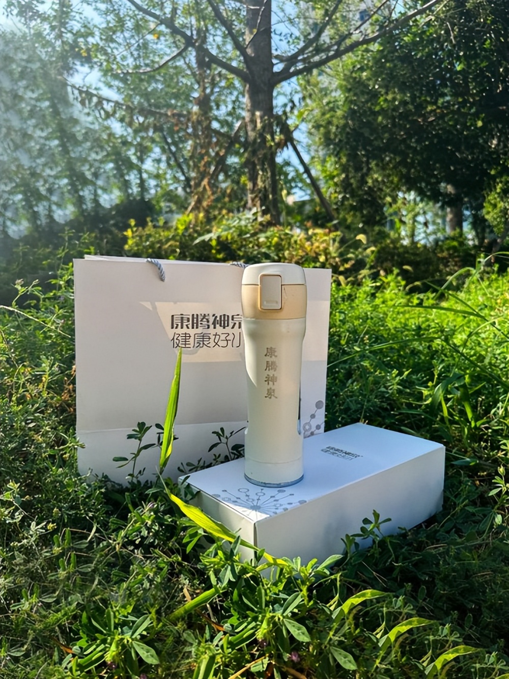 这个健康好水超值，399就能体验康腾神泉养生杯陨能石挂件