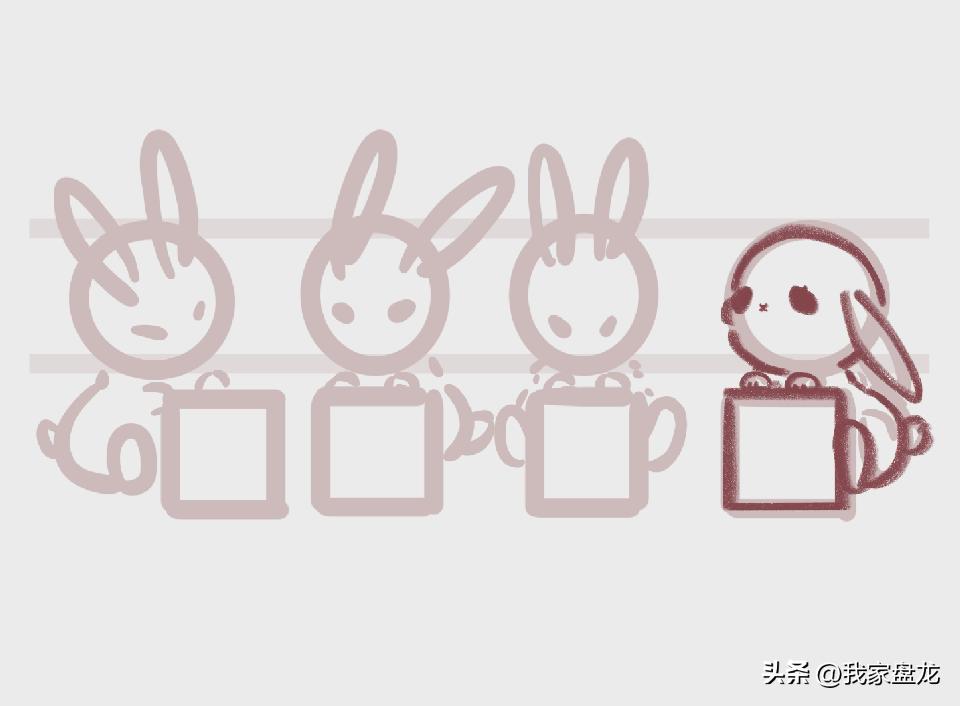 新年兔绘画过程视频,兔年来啦创意画