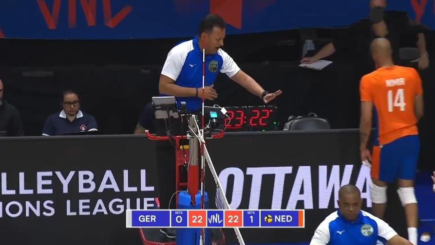 男排争议球,世界排球联赛男排荷兰日本