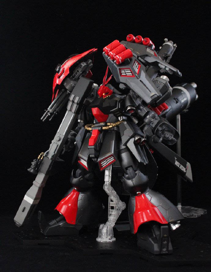 高达拼装模型十大黑色机体,机动战士高达uc模型