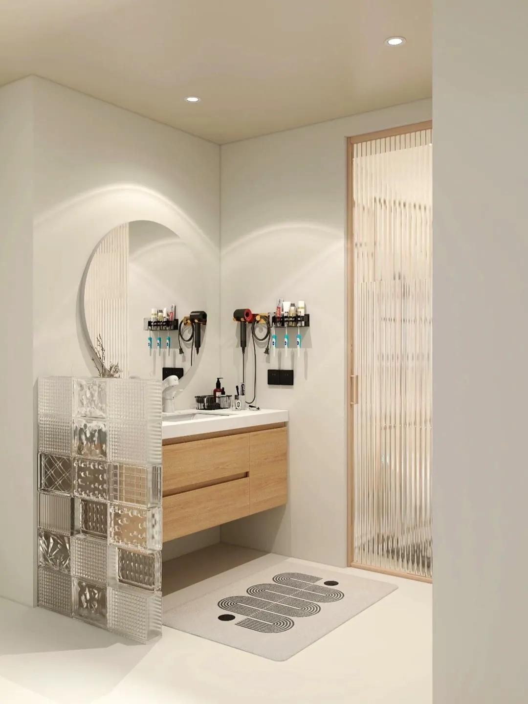 卫生间玻璃隔断做多高,2024年卫生间玻璃隔断最流行款式