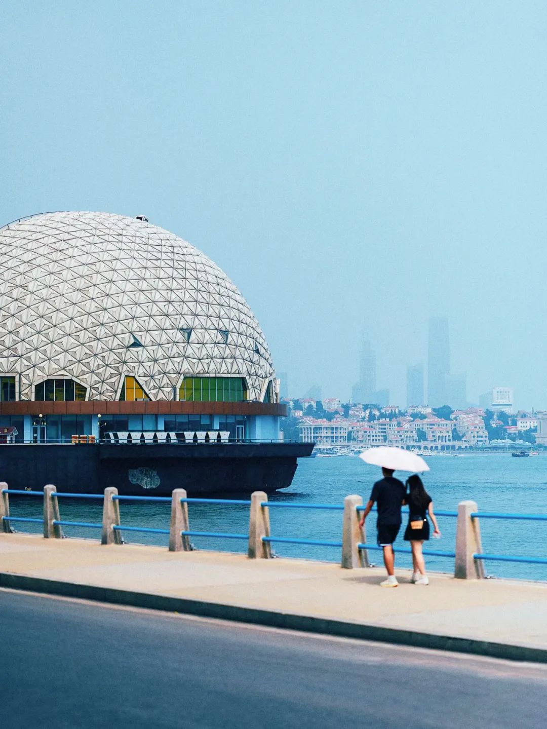 青岛绝美的一条路,青岛都是树的风景路