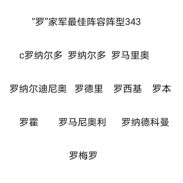 中国足球罗姓球员,足球马家军最佳阵容