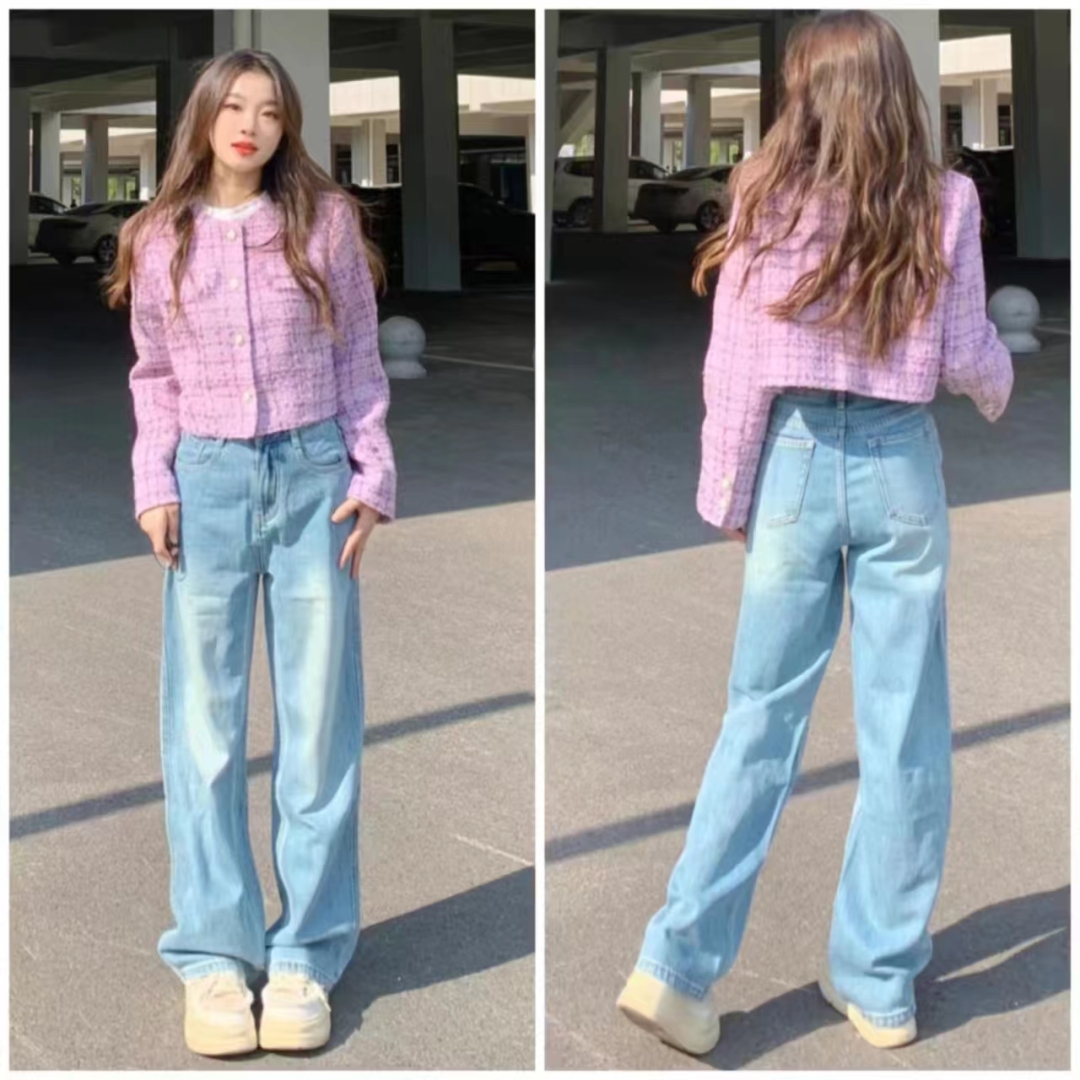 香芋紫小香风外套搭配什么裤子女,香芋紫短外套搭配什么裤子好看