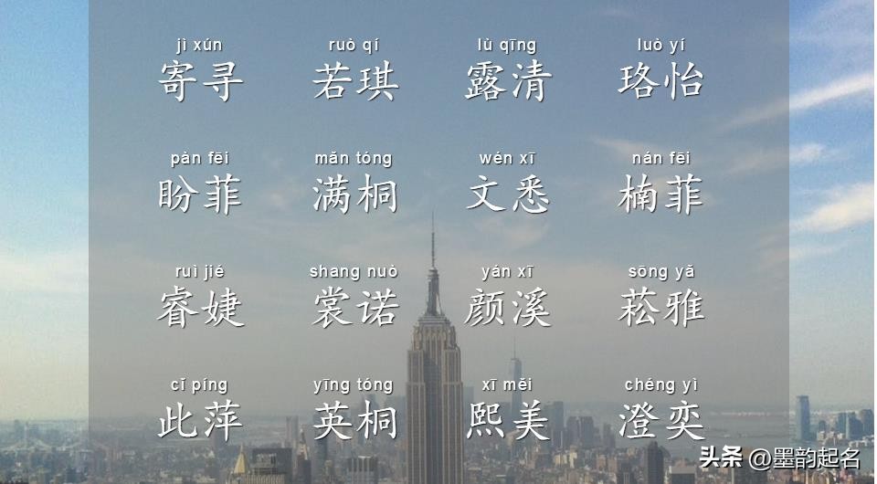 取名简易好记的名字大全,取名四个字杨柳依依