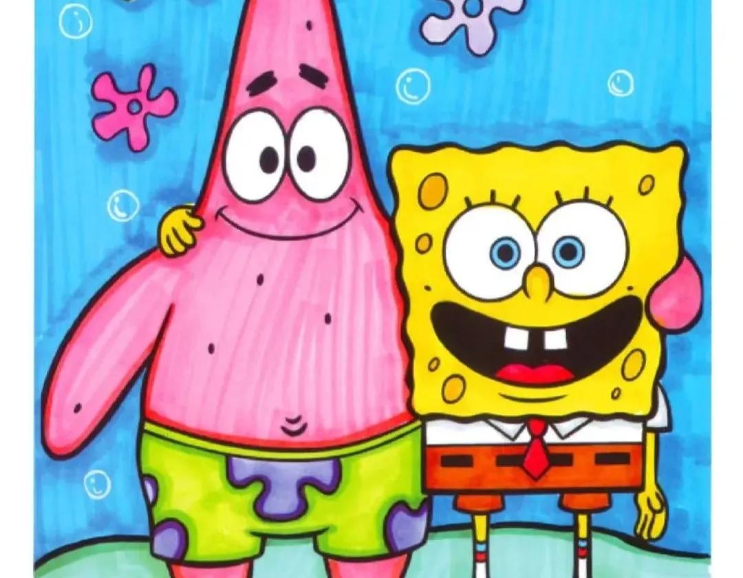 马克笔画儿童画简单好看,儿童马克笔画画简单又好看图片