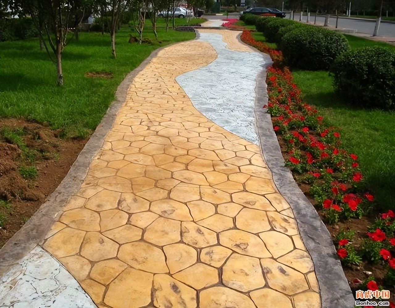 彩色混凝土施工注意什么,彩色混凝土工艺流程及价格