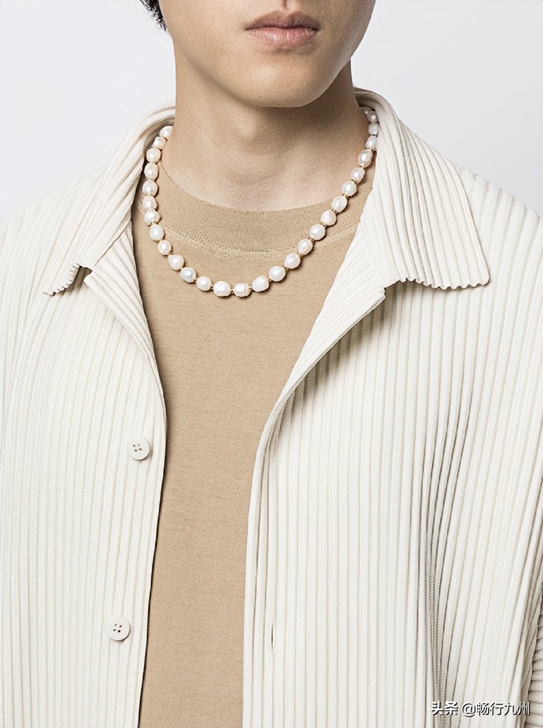 男士高档金属颈链,颈链男款高级感