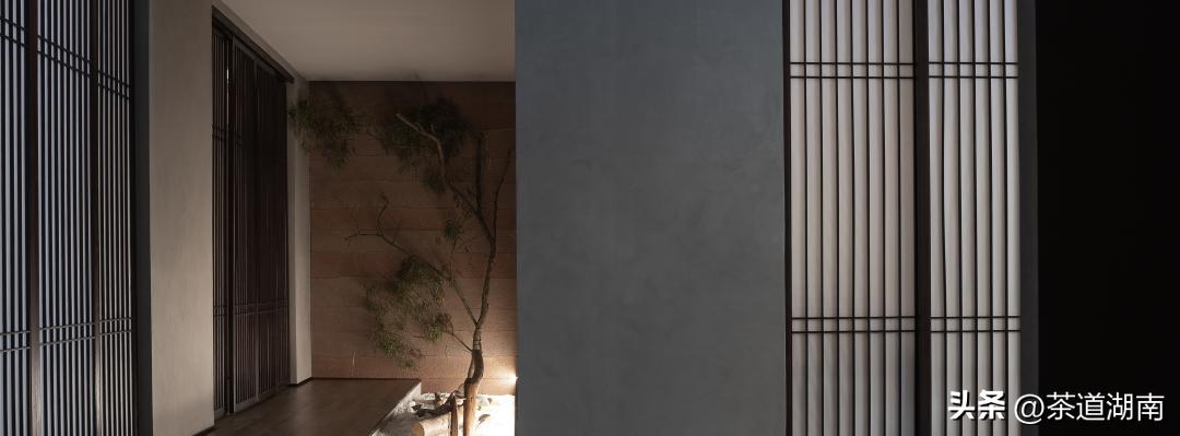 不装吊顶的禅意茶室装修效果图,广东禅意茶室私人会所包厢设计