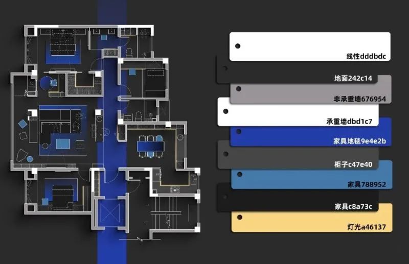 用了这PS材质配色预设，轻松搞定彩平图