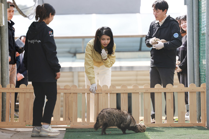 韩第一夫人访美韩服造型,韩第一夫人现身