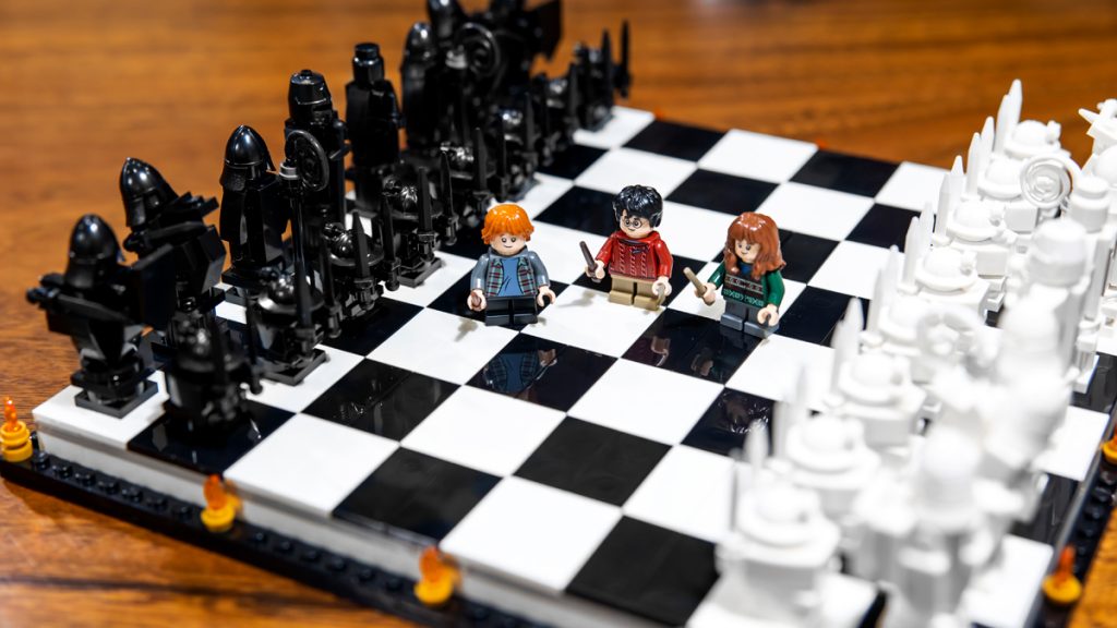 霍格沃茨巫师棋乐高,乐高霍格沃茨魔法棋拼装全过程