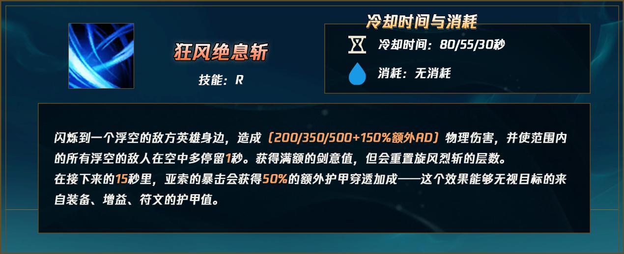 王者亚索天赋,亚索打野亚索最怕的5个英雄