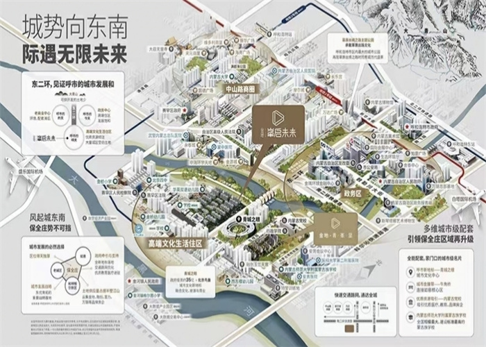 金地峯启未来在呼市属于高档社区,呼市金地峯启未来层高