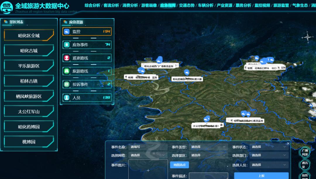 景区应急指挥调度系统,智慧应急指挥系统