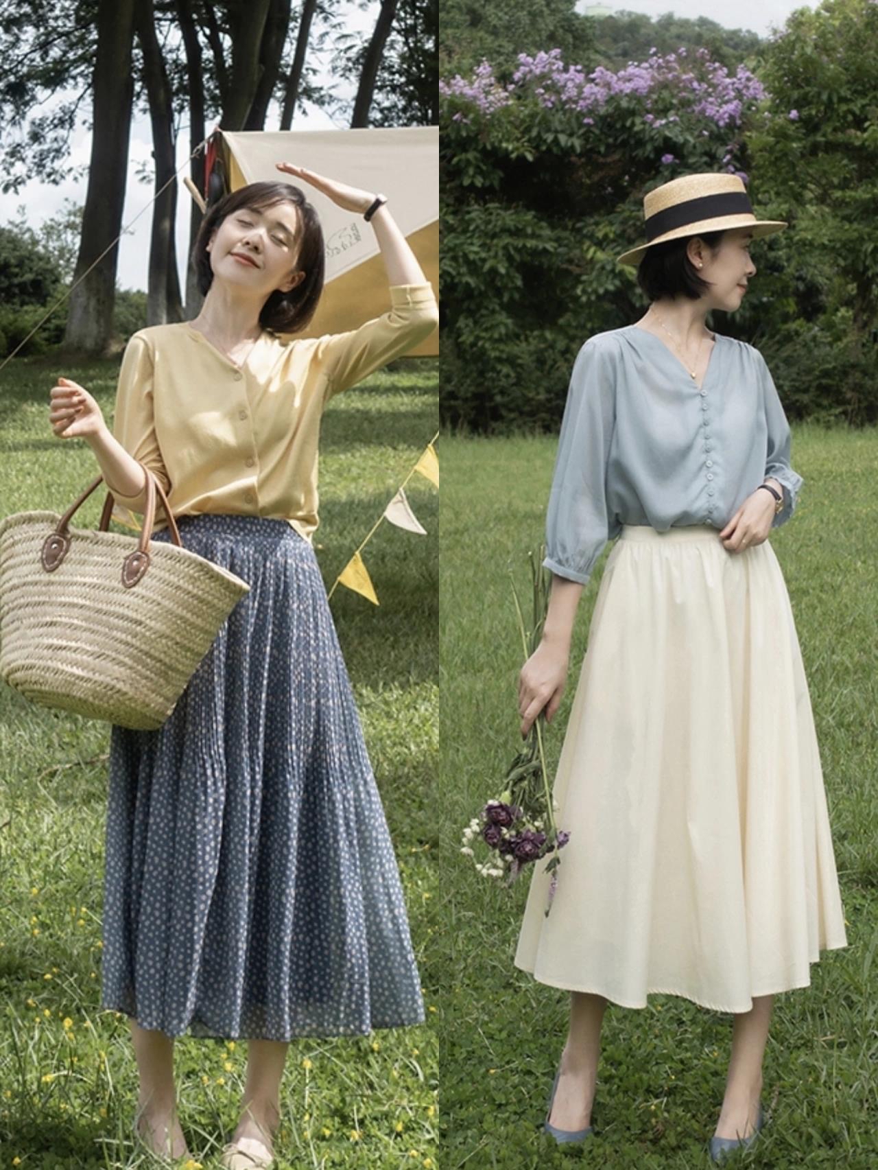 上海女人带火了种穿法，叫“上半身上班、下半身约会”，谁穿谁美