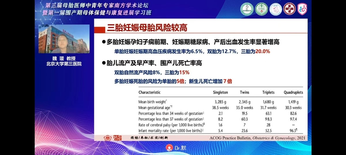 母胎医师中青年专家南方学术研讨会暨围产期母体保健康复进展会议