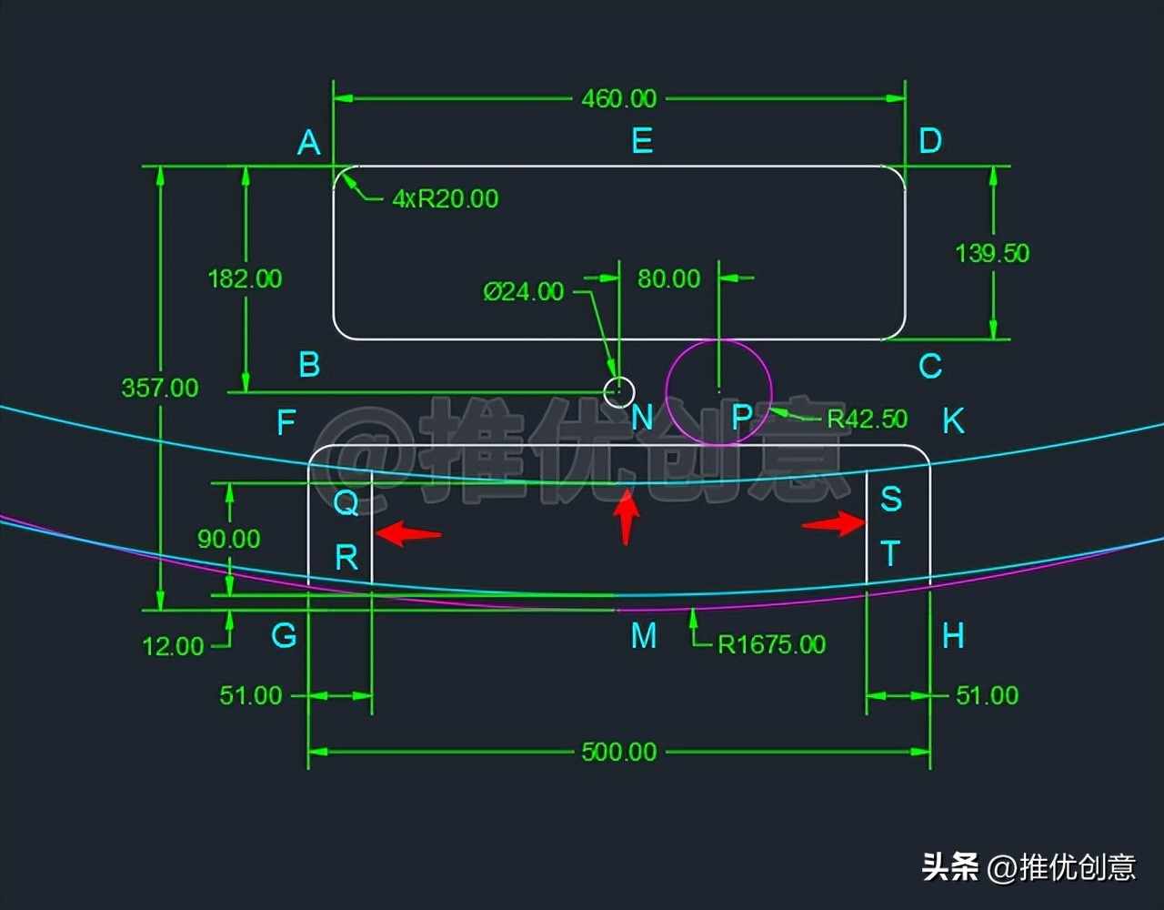 无需辅助线，使用各种高效定位技巧绘图cad教学cad画图CAD练习题