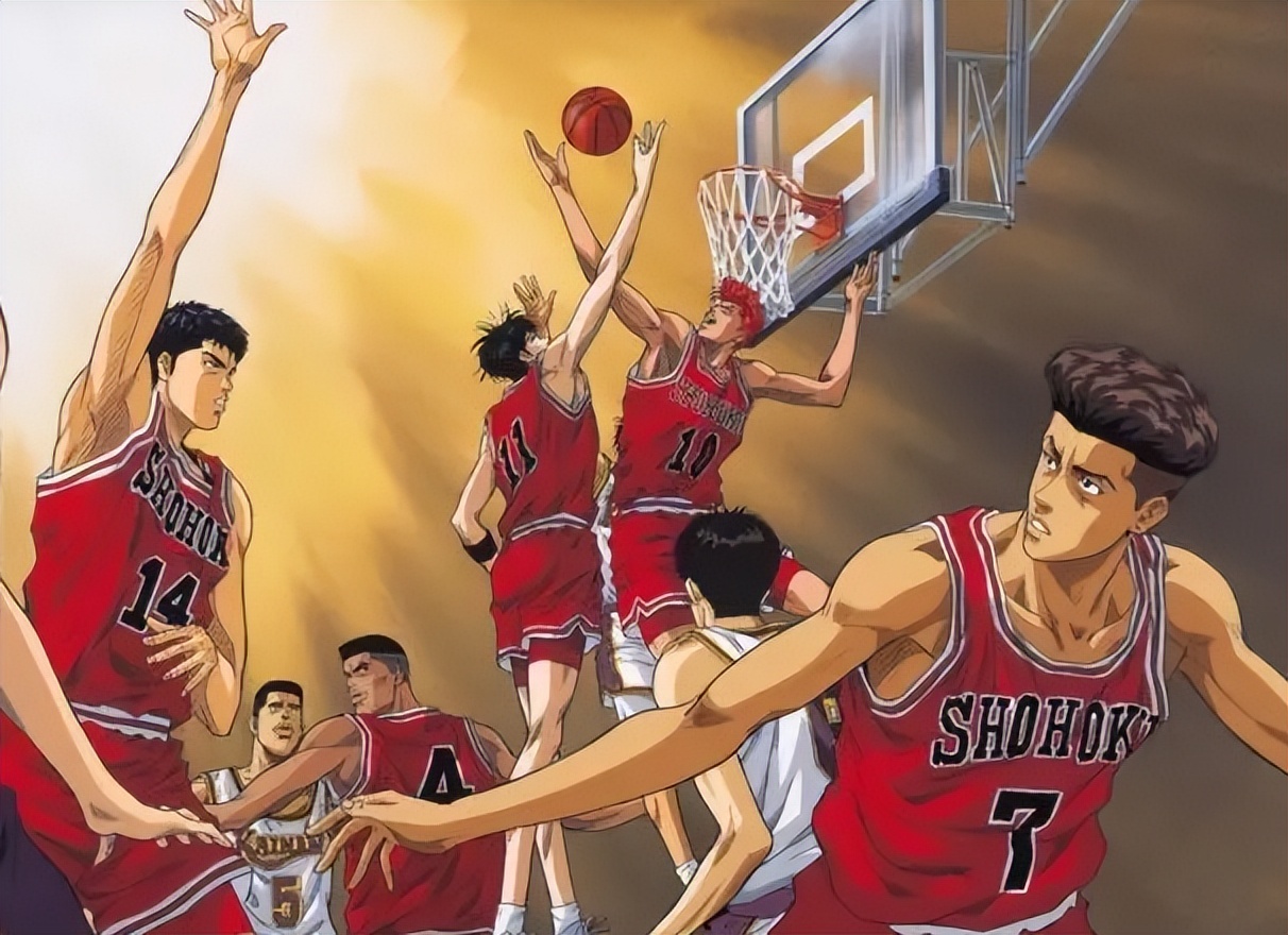 灌篮高手全国大赛湘北全员图片,灌篮高手上映海报