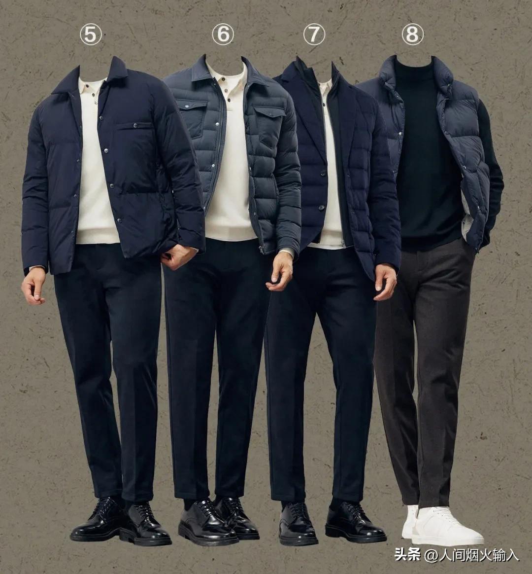 男冬季羽绒服穿搭思路,男士运动品牌冬季羽绒服