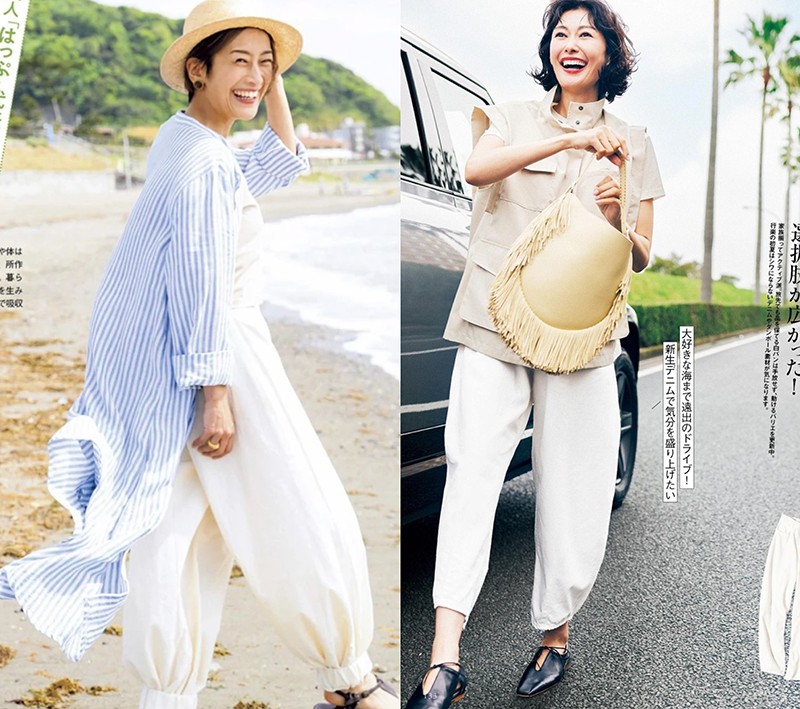 女人穿白裤子最漂亮,女人上了年纪就要穿成熟点