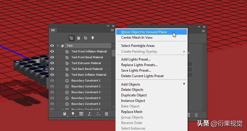 ps怎么做立体空心圆柱效果,ps文字贴合在圆柱上面