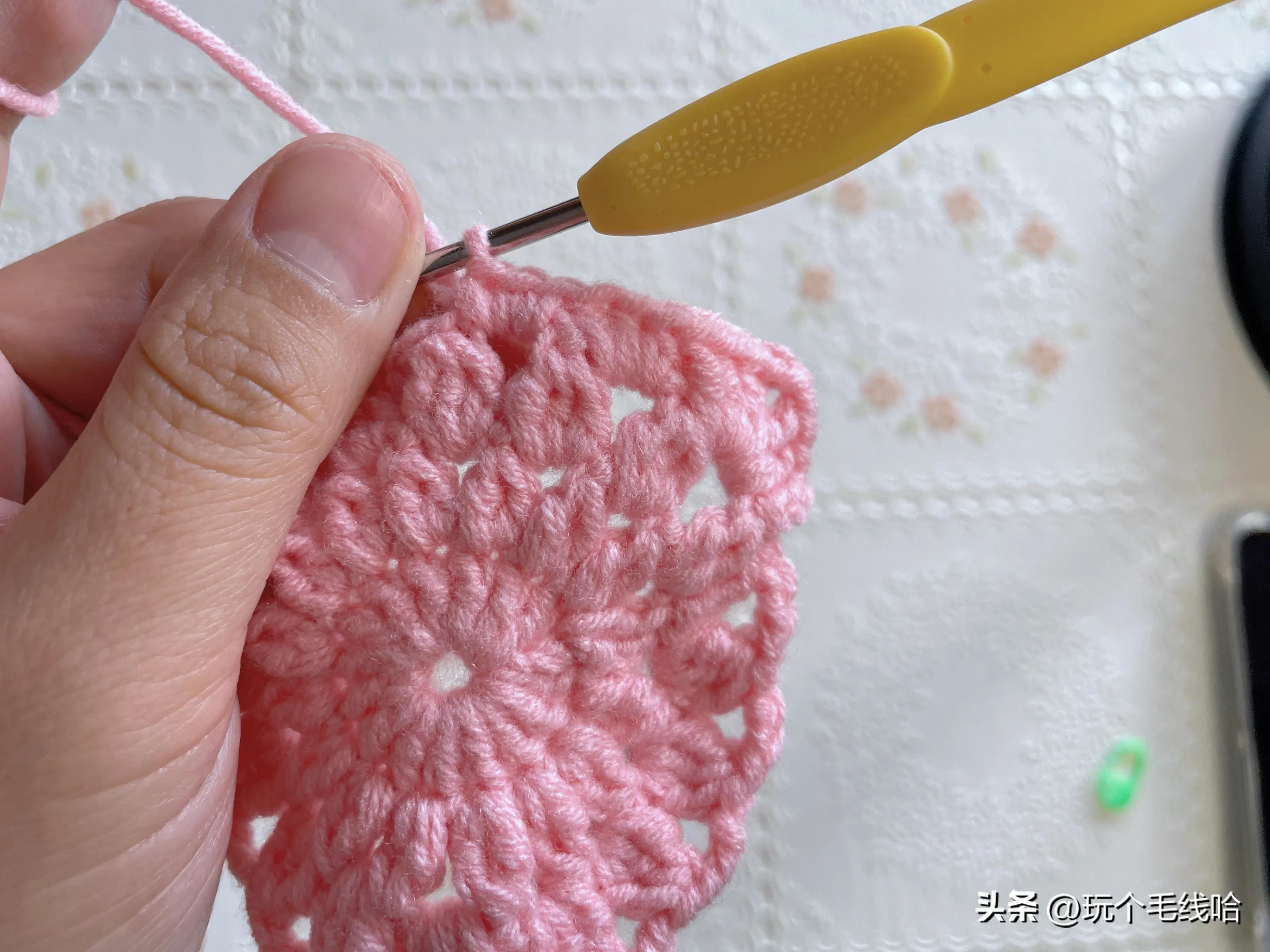 钩花片边的教程,保姆级织花教程