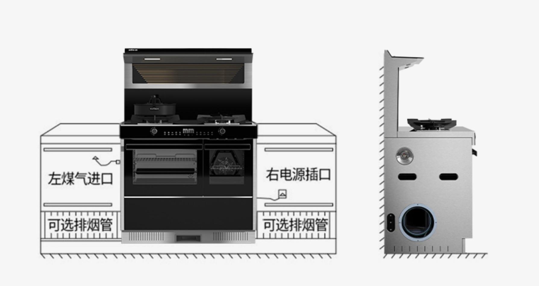 开放式厨房买集成灶需要注意什么,厨房装修之集成灶选购攻略