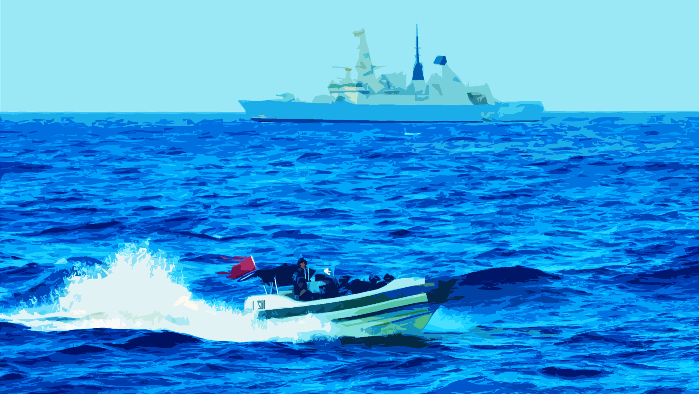 兵爱国怒剿贼营救海英，中国战舰霸气迎接人质（漫画版小说选读）