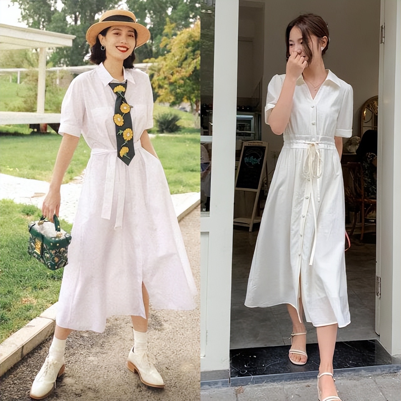 衬衫式连衣裙秋冬款怎么穿,衬衣裙连衣裙高级感小众