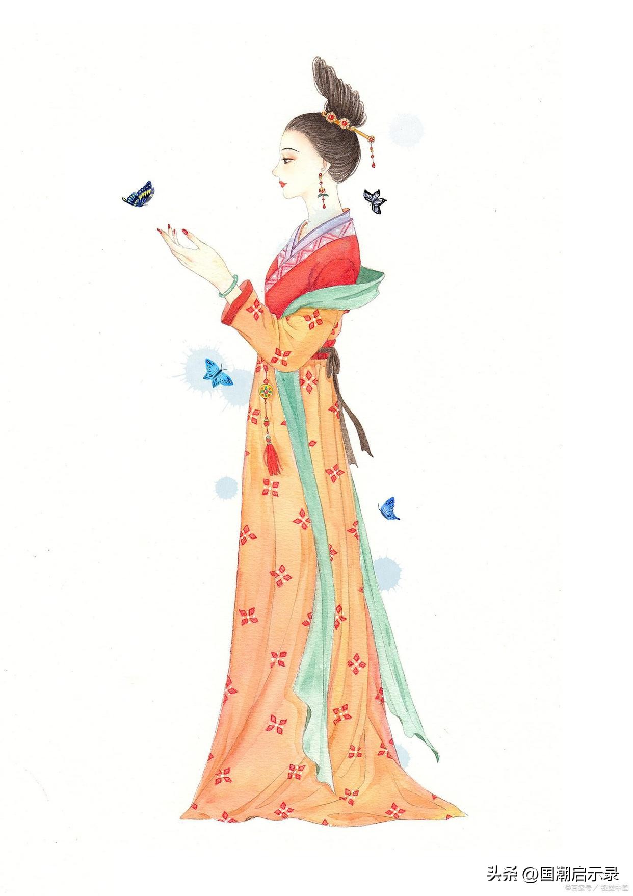 唐朝汉服齐胸襦裙怎么穿不掉,唐朝汉服齐胸襦裙介绍