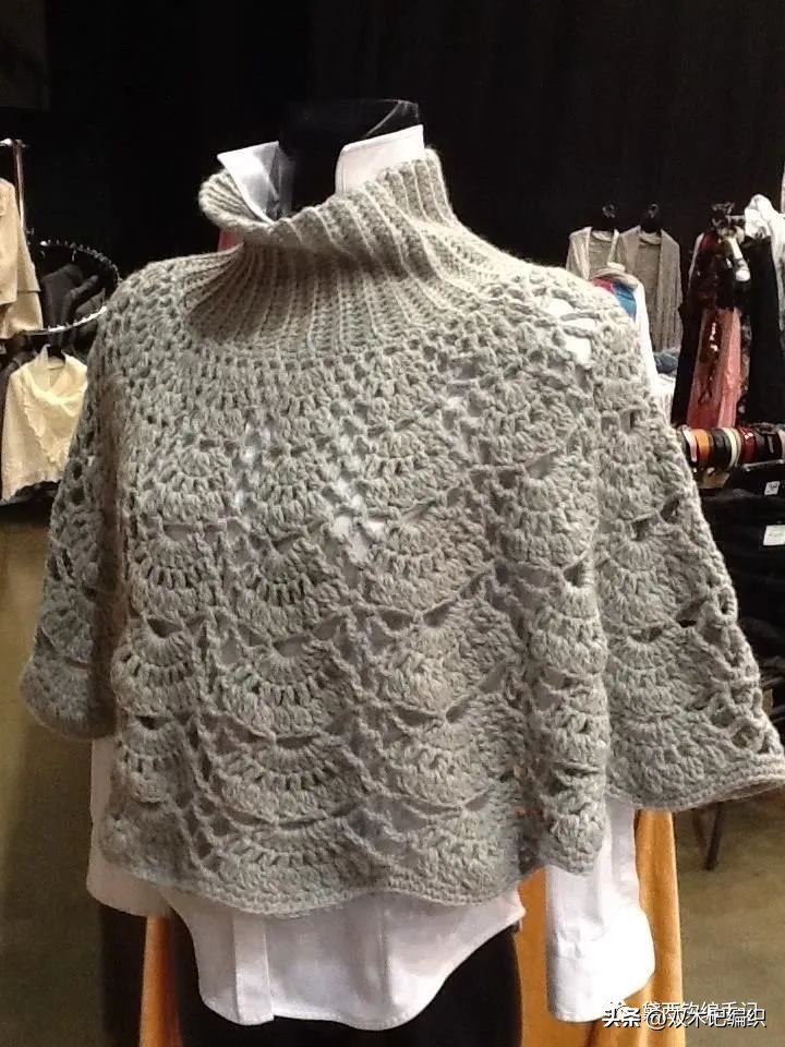 4岁女童斗篷披肩钩针视频教程 (敏敏的斗篷披肩钩针教程合集)