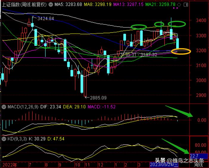 光脚大阴杀跌，最暗时刻艰难探底20230524
