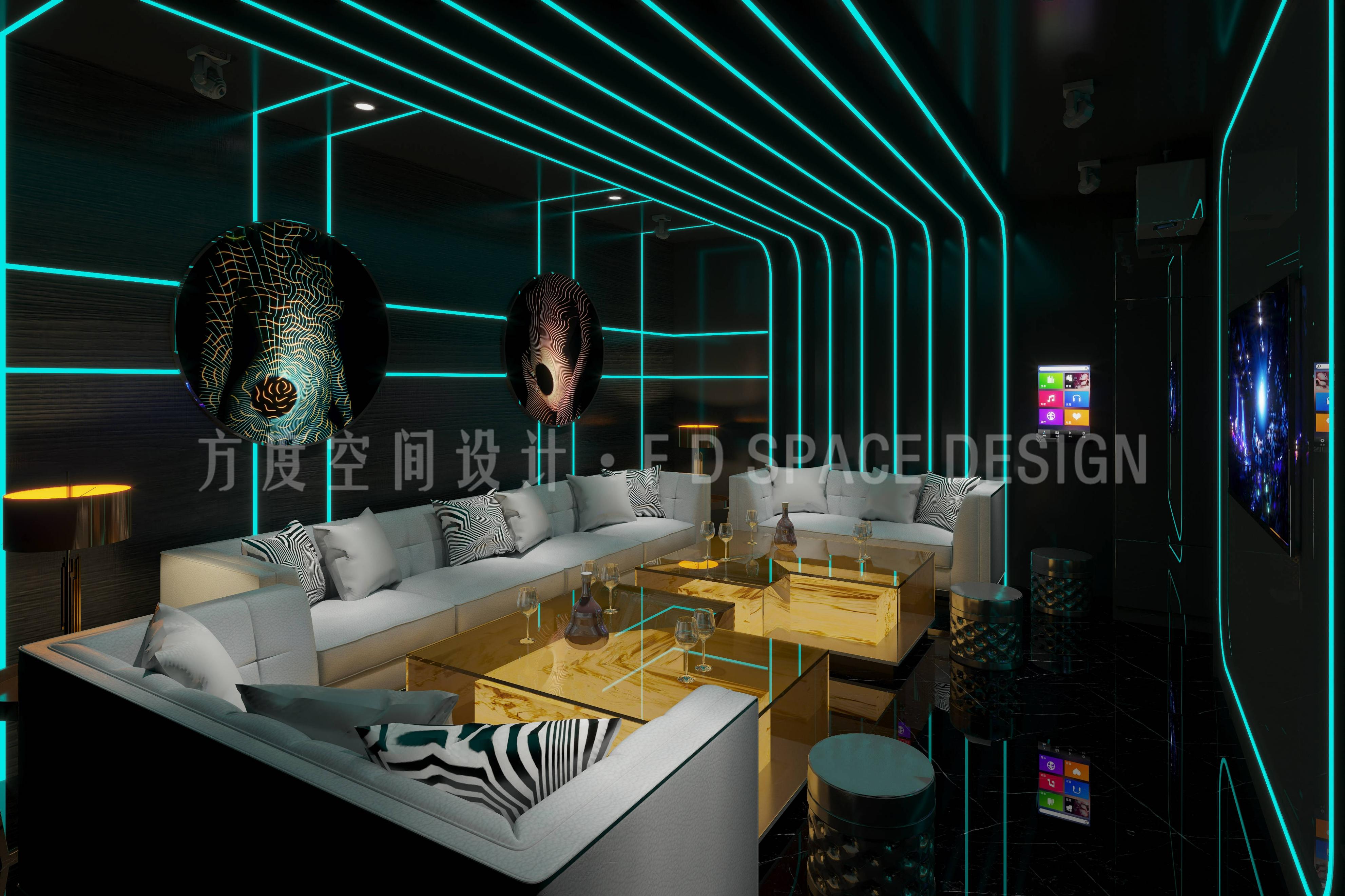 ktv商务风格设计,高端partyktv设计