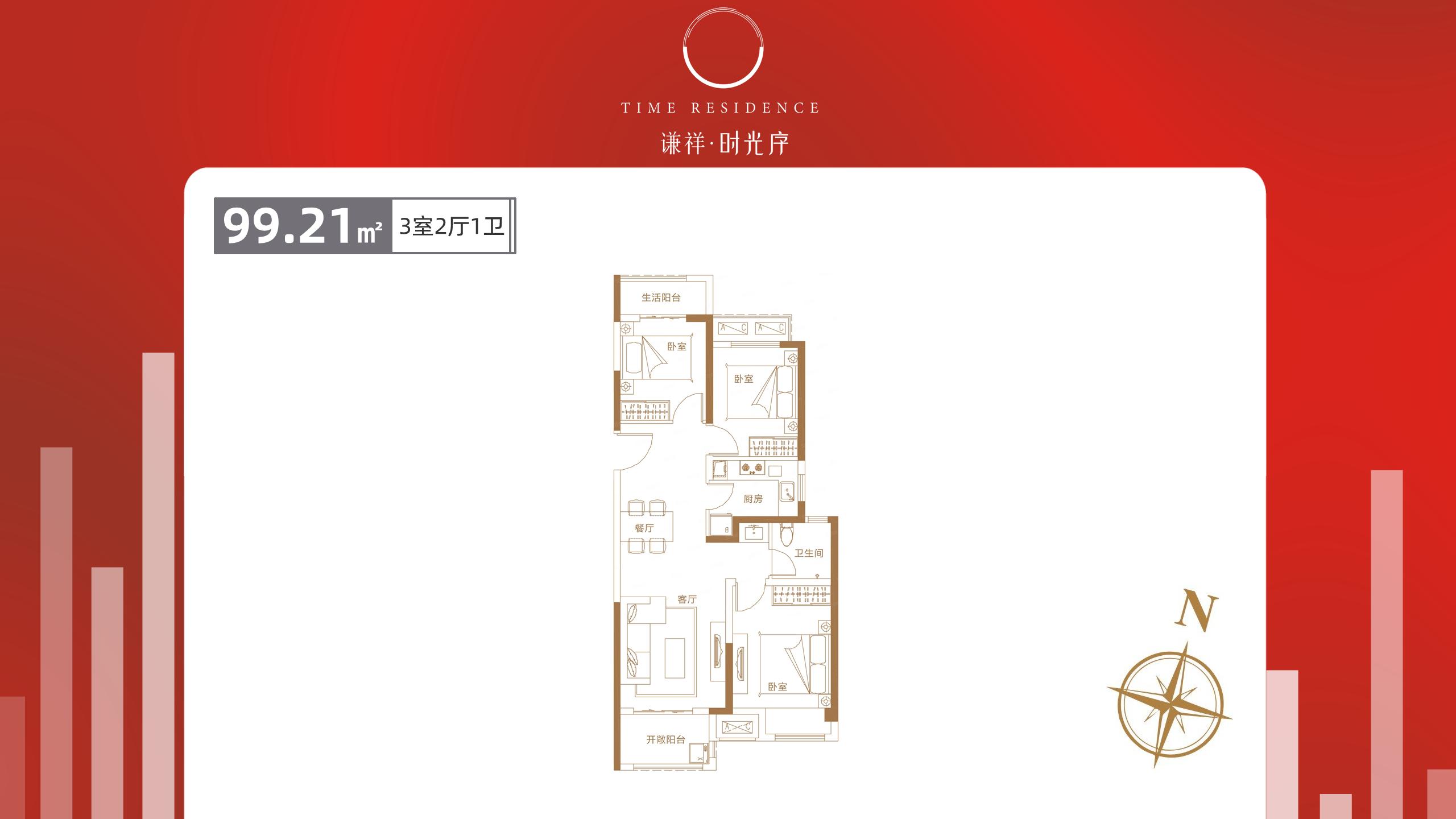 郑州市谦祥时光序精装修,郑州谦祥时光序105平户型怎么样