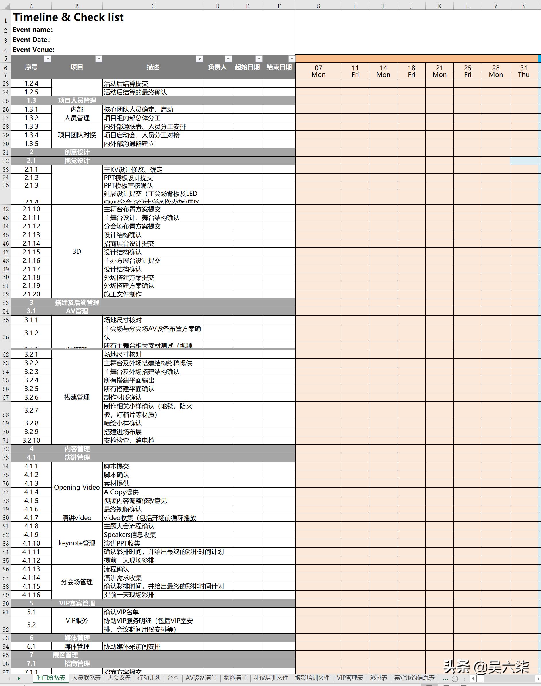 活动策划的流程梳理完整版,活动策划的活动流程模板