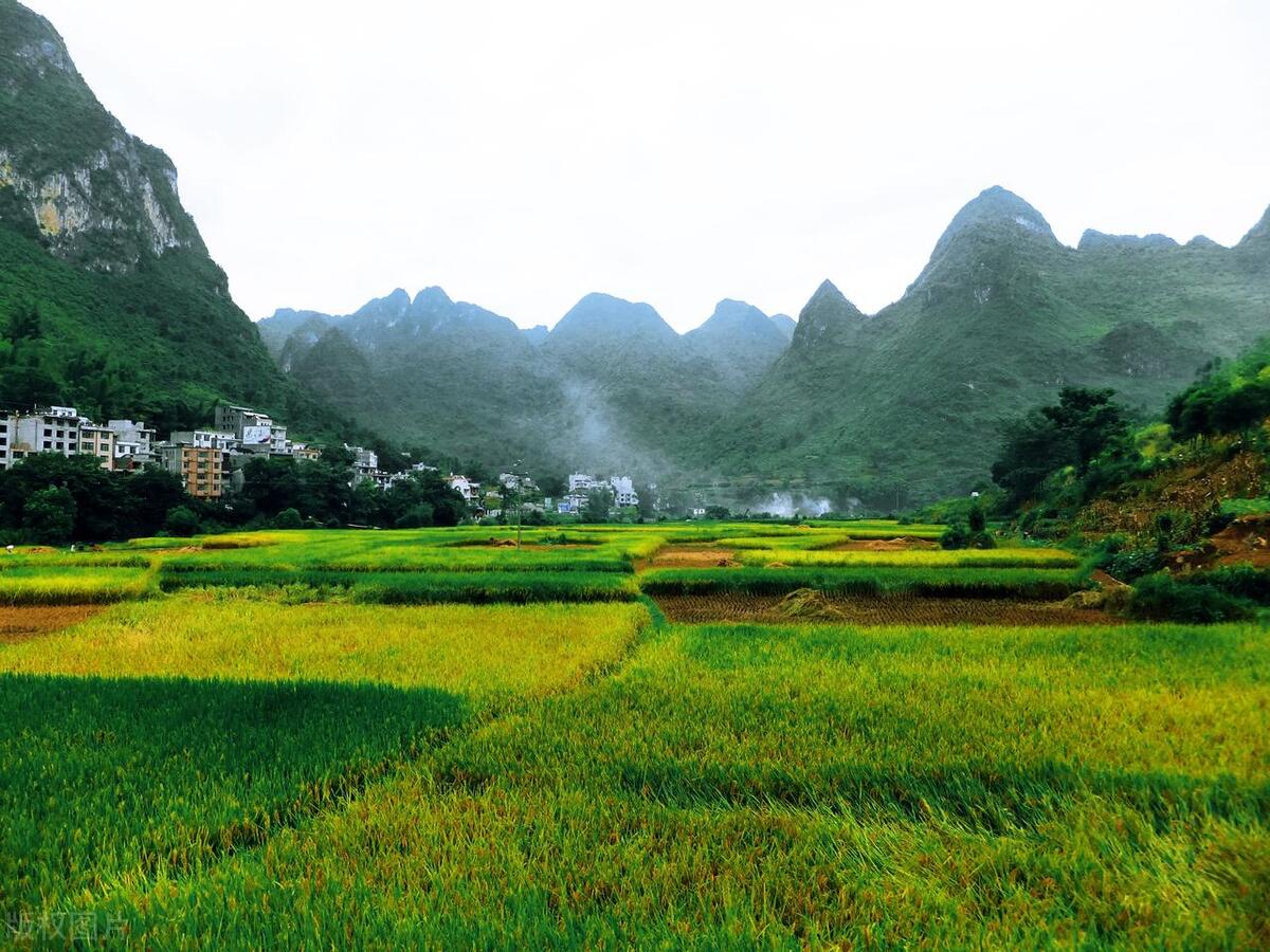 广西农村山水田园美景,广西7处山水田园风光