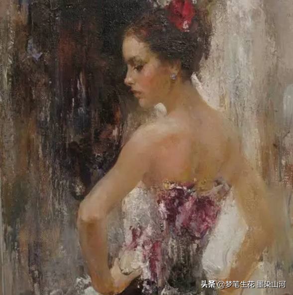 高清油画静物大师作品,欣赏超写实人物油画
