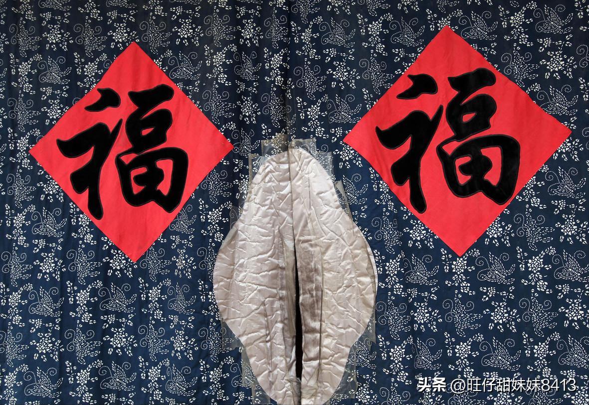 80年代自制门帘挂历纸,旧挂历挂帘