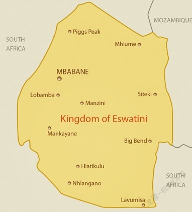 非洲斯威士兰首都街景,非洲国家斯威士兰