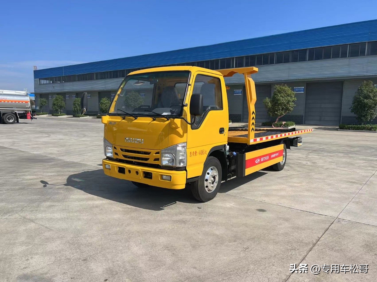 蓝牌一体版清障车拖车价格,湖北蓝牌一体板清障车拖车价格