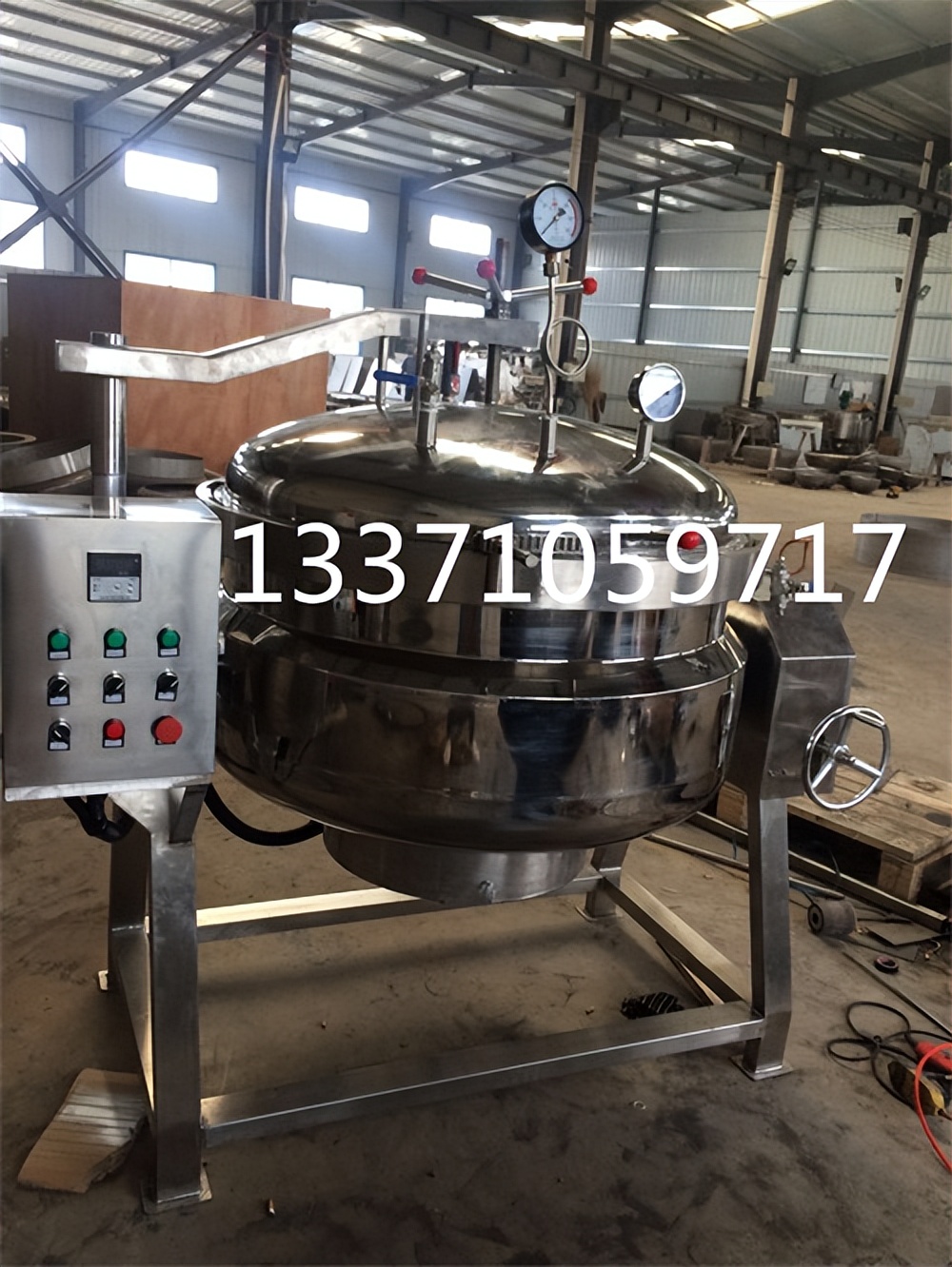 工厂卤肉锅设备,肉制品加工厂电煮锅