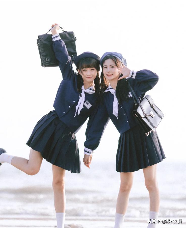 jk水手服女孩的日常穿搭,jk女生水手服照片