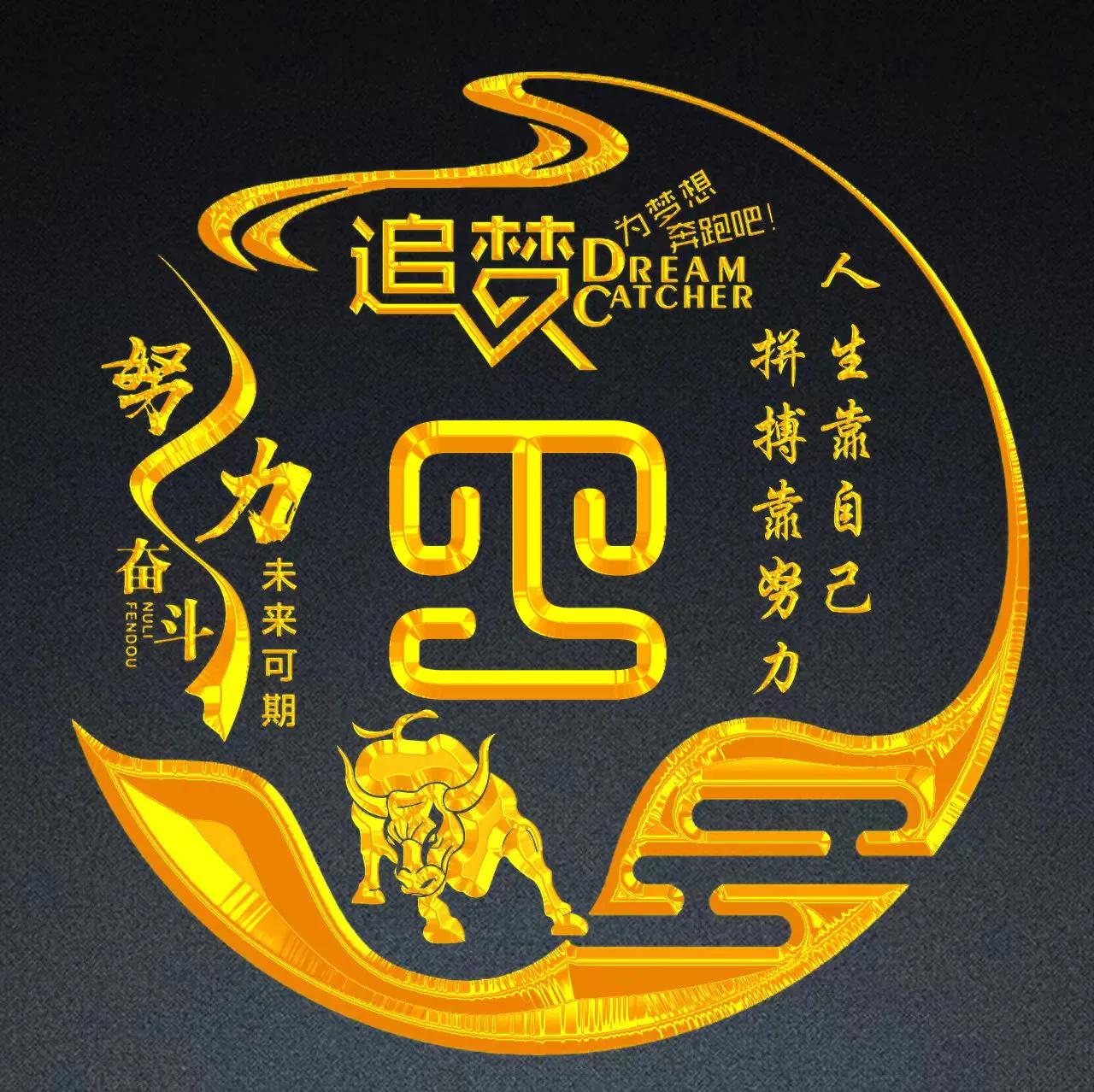 励志主题十二生肖精美姓氏头像,姓氏巩的十二生肖鼠的微信头像