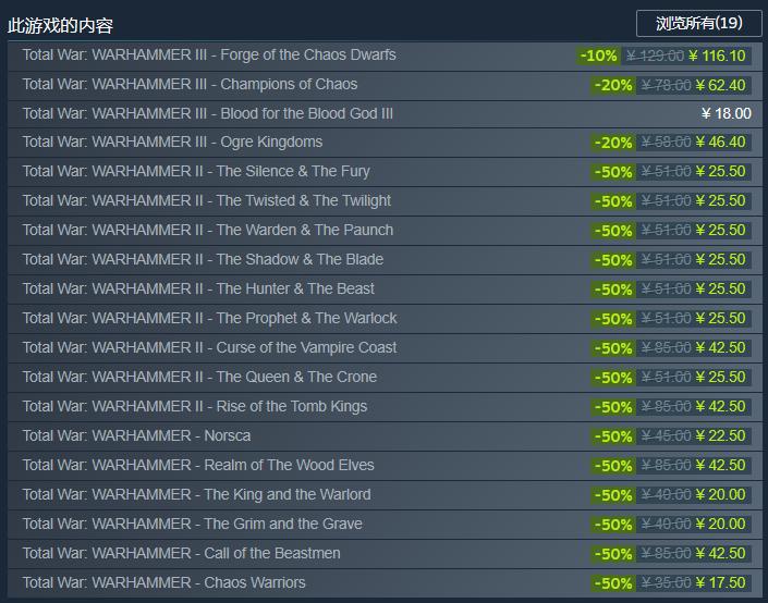 战锤三全面战争2024新版本,战锤2全面战争steam打折