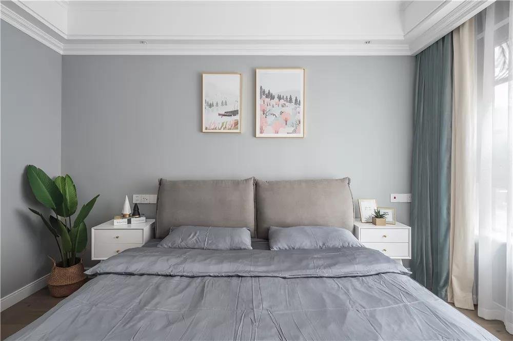 简约北欧风衣柜卧室,卧室无柜子设计北欧风