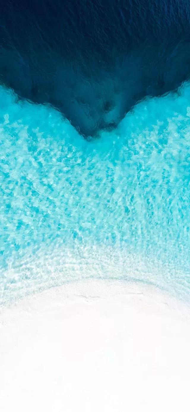 美丽的碧海蓝天壁纸,2018蓝色大海夏天壁纸