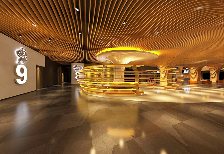 铝格栅顶部,喷涂铝格栅