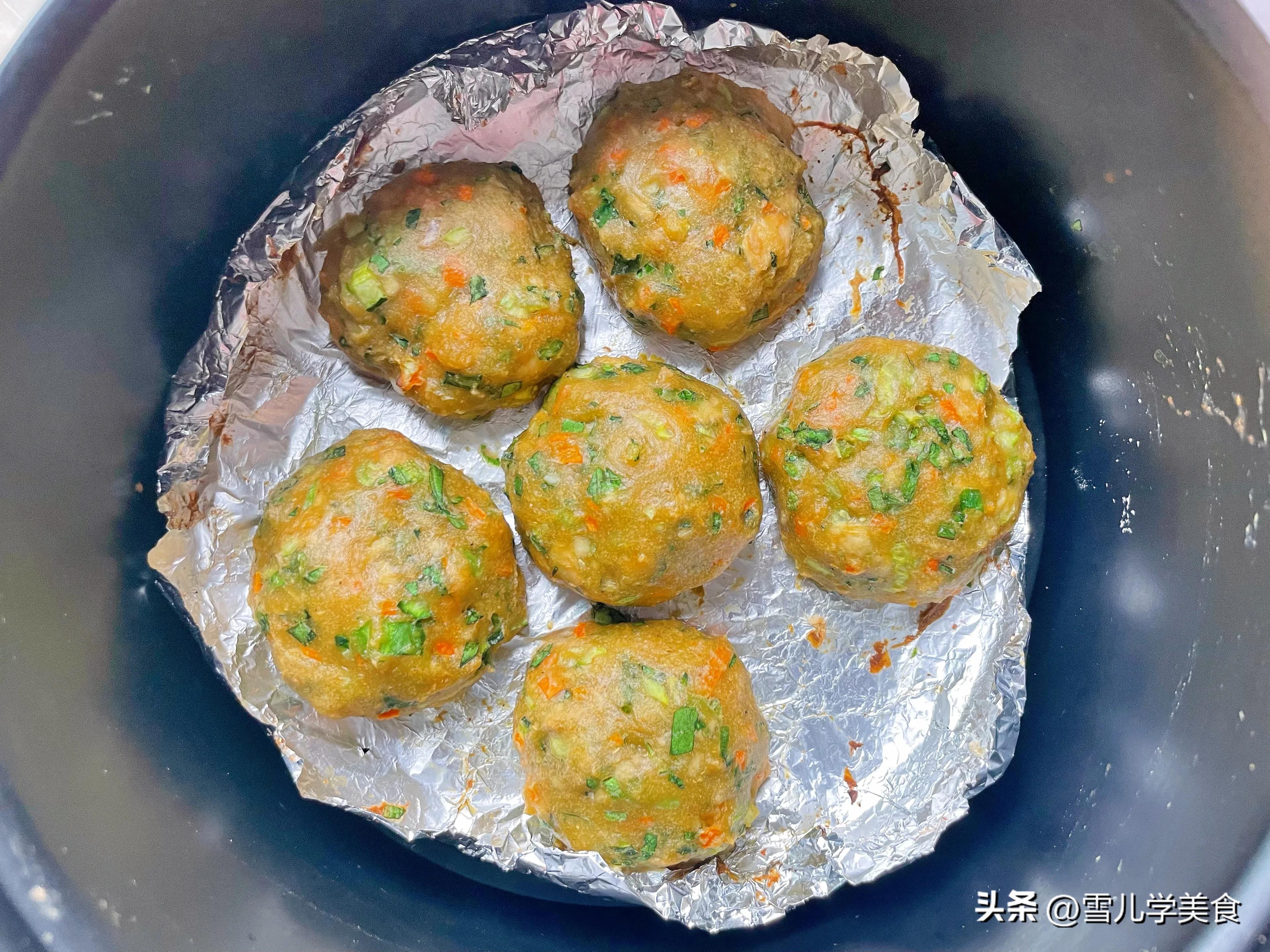 免炸素丸子,低卡无油豆腐丸子