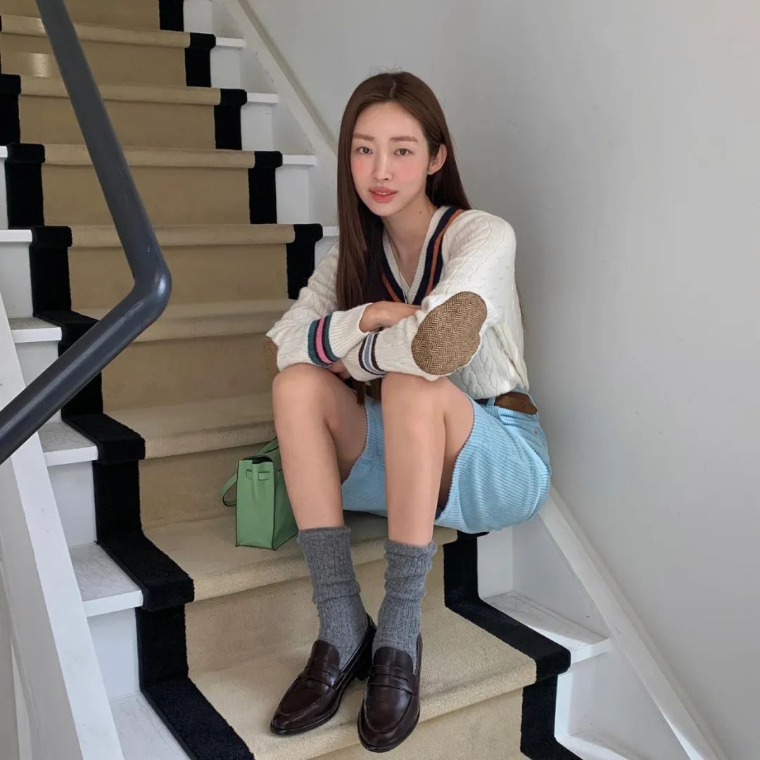 袜套堆堆袜穿法教程,袜套堆堆袜休闲怎么穿